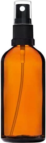 HandsUnity Sprühflasche Glasflasche mit Zerstäuber Bernstein Apothekenflaschen-Set mit schwarzer Zerstäuber Glassprühflasche aus Braunglas mit 17 Stk Zubehörteilen – Bild 4