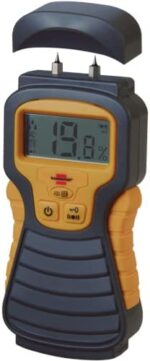 Brennenstuhl Feuchtigkeits-Detector MD (Feuchtigkeitsmessgerät/Feuchtigkeitsmesser für Holz oder Baustoffen, mit LCD-Display), ohne Batterie – Bild 9