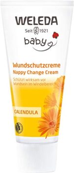 WELEDA Bio Baby Calendula Wundschutzcreme 75ml, Naturkosmetik Wundsalbe, Babycreme für den Schutz empfindlicher Baby Haut im Windelbereich. Hilft bei Rötungen, gereizter Haut und Wundsein – Bild 2