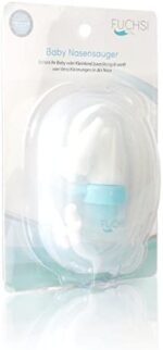 FUCHSI Baby Nasensauger, Medizinisches Silikon, Filterlos & Endlosverwendbar, Praktische 1 Hand Bedienung + Reserve 1x Nase & 1x Mund-Aufsatz, Deutsche Marke, Nasensekretsauger Klein-Kind – Bild 8