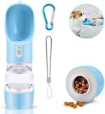 TUNAON Hund Wasserflasche, Nahrung Multifunktionale Hundewasserflasche, Tragbare Trinkflasche für Hunde und Katzen