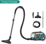 Eureka Apollo beutelloser Staubsauger, leichter Zylinderstaubsauger mit Single Cyclone System, 800W Power Efficiency Motor, 2.2L Staubbehälter, für Teppiche und Hartböden – Bild 7