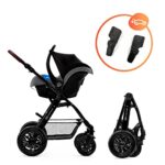 Kinderkraft Kinderwagen 3 in 1 MOOV Kinderwagenset Sportwagen Buggy Babyschale Grosse Räder Luftreifen Hohe Verarbeitungsqualität Bequemerr – Bild 3