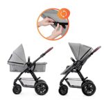 Kinderkraft Kinderwagen 3 in 1 MOOV Kinderwagenset Sportwagen Buggy Babyschale Grosse Räder Luftreifen Hohe Verarbeitungsqualität Bequemerr – Bild 2