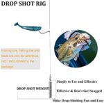 THKFISH Angelzubehör Set Gewichte Angeln Sinker Angeln Drop Shot Gewichte Angelgewichte Kit Drop Shot Rig – Bild 2
