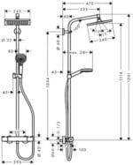 hansgrohe Duschsystem Crometta, Chrom – Bild 6
