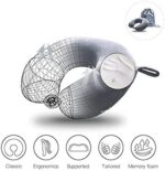 life hall Reisekissen, Memory Foam Nackenkissen Stützkissen,luxuriöses kompaktes und leichtes Quick Pack für Camping,Schlafrestkissen – Bild 5