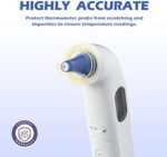 100-200 Stück Ohrthermometer Ersatzschutzkappen ,für alle Braun ThermoScan Modelle Ohrthermometer, Ohrthermometer Sondenabdeckungen, und andere Arten von digitalen Thermometern – Bild 2
