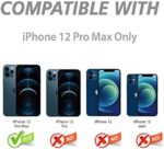 CloudValley Camera Lens Protector for iPhone 12 Pro Max 6.7 inches, Stylish Back Camera Cover, Premium HD Tempered Glass Aluminum Alloy Lens Screen Ring Cover Film – Bild 2