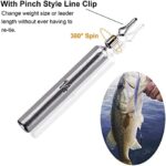 THKFISH Angelzubehör Set Gewichte Angeln Sinker Angeln Drop Shot Gewichte Angelgewichte Kit Drop Shot Rig – Bild 4