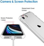 JETech Hülle Kompatibel iPhone SE 3/2 (Modell 2022/2020), iPhone 8 und iPhone 7, Handyhülle mit Anti-kratzt Transparente und Rückseite – Bild 5