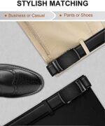 BULLIANT Gürtel Herren, Gürtel Ratsche Ledergürtel Automatikschliesse für Herren Anzug Business Kleidung – Bild 7