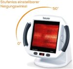 Beurer IL 50 Infrarot-Wärmestrahler, Medizinprodukt zur Behandlung von Erkältungen und Muskelverspannungen, Infrarotlampe mit 300 Watt Leistung 100% UV-Blocker – Bild 4
