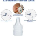 100-200 Stück Ohrthermometer Ersatzschutzkappen ,für alle Braun ThermoScan Modelle Ohrthermometer, Ohrthermometer Sondenabdeckungen, und andere Arten von digitalen Thermometern – Bild 4