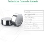 LiCB 20 Stück LR44 knopfzelle, AG13 PX76A l1154f 357A 1,5V Alkaline Batterie 3 Jahre Lagerfähigkeit 100% Voll Garantie – Bild 2