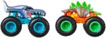 Hot Wheels HHY43 - Monster Trucks Massstab 164 2er-Pack, 2 Spielzeugtrucks mit riesigen Rädern, Spielzeugauto Geschenk für Kinder ab 3 Jahren Jahren – Bild 5