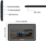 AWESAFE Navigationsgeräte für Auto PKW KFZ LKW Navi 2022 Europa Karten unterstützt lebenslang kostenloses Kartenupdate 7-9 Zoll GPS Navigation – Bild 2
