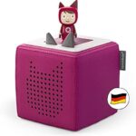 tonies Toniebox Starter Set inkl. 1 Kreativ Figur, Audioplayer für Hörbücher und Lieder für Kinder, einfach zu bedienende kabellose Musikbox BZW. Lautsprecher, 7 Std. Akku