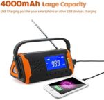 Notfallradio mit Solar- und Dynamo-Kurbel: 5000mAh Akku, Powerbank, LED-Taschenlampe und SOS-Signal – Bild 5
