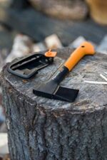 Fiskars Freizeitbeil, Inklusive Klingen und Transportschutz, Antihaftbeschichtet, Hochwertiger Stahl Klinge Glasfaserverstärkter Kunststoff Stiel, SchwarzOrange – Bild 6