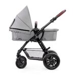 Kinderkraft Kinderwagen 3 in 1 MOOV Kinderwagenset Sportwagen Buggy Babyschale Grosse Räder Luftreifen Hohe Verarbeitungsqualität Bequemerr – Bild 9