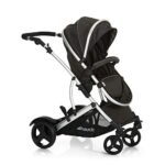 Hauck Geschwister Kinderwagen Duett 2 / Buggy für 2 Kinder / Sitz Oben Umbaubar in Baby Wanne für Neugeborene/ Regen Verdeck inkl. / Belastbar bis 36 kg / Faltbar / 1 Stück (1er Pack), Forest Schwarz – Bild 10