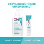 CeraVe Porentiefe Reinigung für das Gesicht, Schäumendes Reinigungsgel gegen Pickel, Für unreine und zu Akne neigender Haut, Mit Tonerde und Niacinamid, 1 x 236 ml – Bild 6