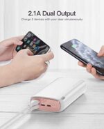 Kuulaa Powerbank 26800mAh Externer Akku Makrone Farbe Dual Output Tragbares Ladegerät Externer Batterie Pack for iPhone XR/XS/X / 8/7/6, iPad, Samsung, Huawei – Bild 4
