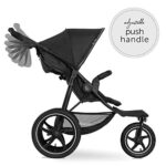 Hauck Kinder Buggy Runner oder Runner 2, Grosse Luftreifen 3 Rad, Bis 25 kg, mit Liegefunktion und Netzfenster, Höhenverstellbar, Zusammenklappbar, Grosser Korb – Bild 4