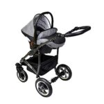 Cleo Kinderwagen 4 in 1 Komplettset (+ISOFIX-Basisstation) - Radwahl (Luftreifen) – Bild 5