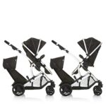 Hauck Geschwister Kinderwagen Duett 2 / Buggy für 2 Kinder / Sitz Oben Umbaubar in Baby Wanne für Neugeborene/ Regen Verdeck inkl. / Belastbar bis 36 kg / Faltbar / 1 Stück (1er Pack), Forest Schwarz – Bild 5