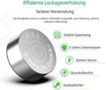 LiCB 20 Stück LR44 knopfzelle, AG13 PX76A l1154f 357A 1,5V Alkaline Batterie 3 Jahre Lagerfähigkeit 100% Voll Garantie – Bild 5