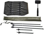 MK-Angelsport "Fort Knox 1-2 Personen Zelt Karpfenzelt Angelzelt komplettes Set inkl. Gummihammer Dome Bivvy – Bild 17