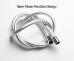 Krodo Duschschlauch 1,5 m / 150 cm PVC Glatter Brauseschlauch mit verdrehsicheren Messinganschlüssen, Chrom - Universalersatz, flexibel, knick- und auslaufsicher – Bild 3