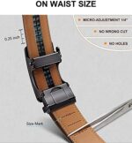 BULLIANT Gürtel Herren, Gürtel Ratsche Ledergürtel Automatikschliesse für Herren Anzug Business Kleidung – Bild 4