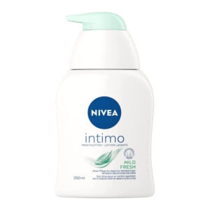NIVEA Intimo Waschlotion Mild Fresh (250 ml), Intim Waschgel mit Milchsäure, Kamillenextrakt und Bio Jojobaöl, Intim Waschlotion für normale Haut