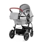 Kinderkraft Kinderwagen 3 in 1 MOOV Kinderwagenset Sportwagen Buggy Babyschale Grosse Räder Luftreifen Hohe Verarbeitungsqualität Bequemerr – Bild 8