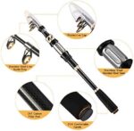 Magreel Angelrute Teleskop-Angeln Stationärrolle Combo Set mit Angelschnur Angelköder Set Zubehör und Tragetasche für Salzwasser Süsswasser – Bild 6