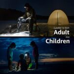 LE Stirnlampe LED Wiederaufladbar, USB Kopflampe 1300 Lux mit Rotlicht& 5 Lichtmodi, IPX4 Wasserdichte Mini Stirnlampe für Kinder Erwachsene, Superhell Headlight für Angeln Laufen [inkl. USB Kabel] – Bild 6
