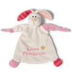NICI Schmusetuch Hase ‚Kleine Prinzessin´ 25x25 cm – Hase Schnuffeltuch ab 0+ Monaten – Hase Kuscheltuch für Babys & Kleinkinder – Baby Kuscheltier / Schnuffeltuch – Schmusetuch für Mädchen