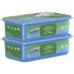 Swiffer Bodenwischer Feuchte Bodentücher (48 Tücher) Wischer ideal gegen Staub, Tierhaare & Allergene (2 x 24) und Trockene Bodentücher für Holz & Parkett, Wischer ideal gegen Staub, Tierhaare & Allergene, 18 Tücher