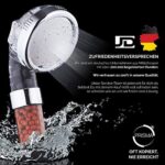 PRISMA Duschkopf Regendusche Handbrause wassersparend für mehr Wasserdruck, Brausekopf, Regendusche und Massage Funktion – Bild 4
