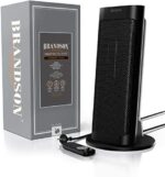 Brandson, Heizlüfter mit Fernbedienung energiesparend leise, 2000 Watt Keramik Heizstrahler Badezimmer, Oszillation, Eco Modus, 2x Heizstufen, Timer - GS-zertifiziert – Bild 6