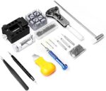 Eventronic Uhrenwerkzeug Set, Uhr Reparatur Uhrmacherwerkzeug Uhr Werkzeug Tasche Watch Tools in Schwarze Nylontasche – Bild 5