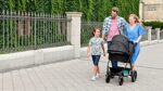 Kinderkraft Kinderwagen 3 in 1 MOOV Kinderwagenset Sportwagen Buggy Babyschale Grosse Räder Luftreifen Hohe Verarbeitungsqualität Bequemerr – Bild 7