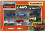 Matchbox X7111 - Geschenkset mit 9 verschiedenen Fahrzeugen, Variationen möglich – Bild 4