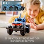 LEGO 42134 Technic Monster Jam Megalodon, Spielzeugauto für Jungen und Mädchen ab 7 Jahren, Hai-Monster Truck zum Zurückziehen, Kinderspielzeug – Bild 3