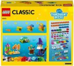LEGO 11013 Classic Kreativ-Bauset mit durchsichtigen Steinen, mit Löwe, Vogel und Schildkröte, Konstruktionsspielzeug aus Bausteinen ab 4 Jahren – Bild 7