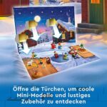 LEGO 60352 City Adventskalender 2022 Weihnachtsspielzeug mit Weihnachtsmann Minifigur und festlicher Spielmatte, frühzeitiges Geschenk zu Weihnachten für Kinder – Bild 3