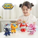 Super Wings Transforming Jett Spielflugzeug und Roboterfigur Verwandelbare Figur und Roboter aus der Zeichentrickserie Spielzeug für Kinder ab 3 Jahren – 12 cm – Bild 5